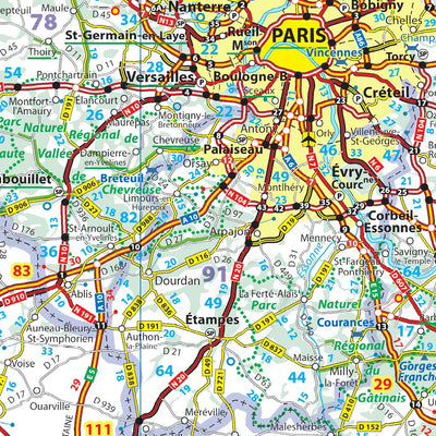 Cr Nat 710 France Détaillée 1/800 000 Nord Preview 2