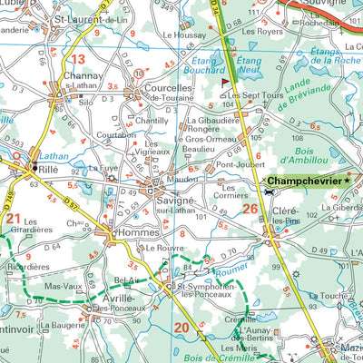 Carte Routiere Touristique Chateaux De La Loire Preview 3