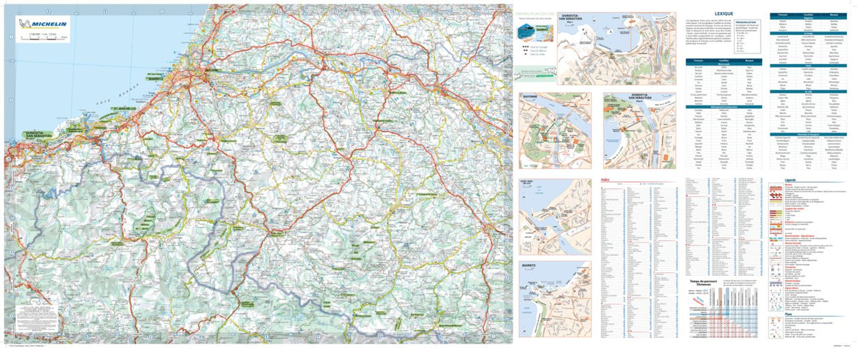 Carte Routiere Touristique Pays Basque Map by Michelin | Avenza Maps