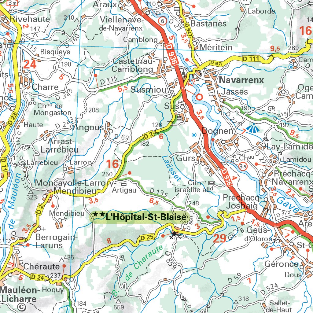 Carte Routiere Touristique Pays Basque Map by Michelin | Avenza Maps