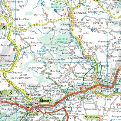 Carte Routiere Touristique Auvergne Preview 3