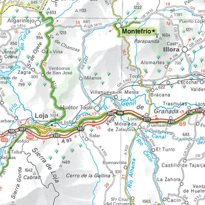 Carte Routiere Touristique Andalousie Preview 3