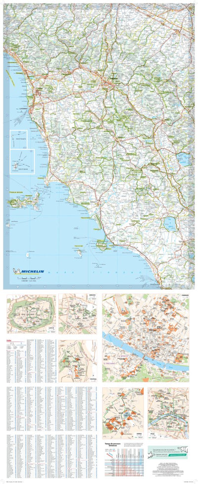 Carte Routiere Touristique Toscane Preview 2