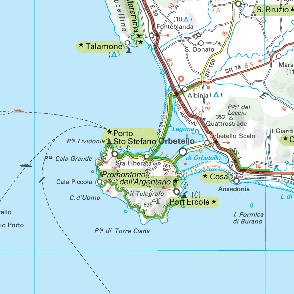 Carte Routiere Touristique Toscane Map by Michelin | Avenza Maps