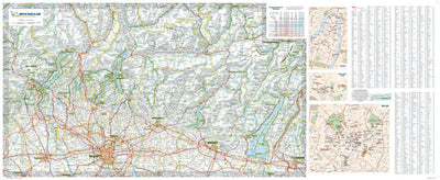Carte Routiere Touristiques Lacs Italiens - Milan Preview 2