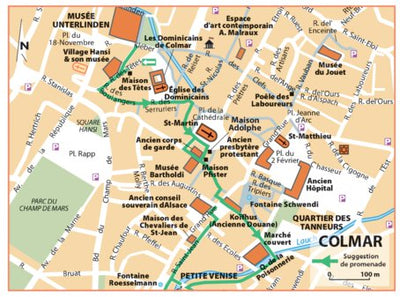 Carte Routiere Touristique Alsace - Colmar Preview 1