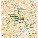 Carte Routiere Touristique Alsace - Mulhouse Preview 1