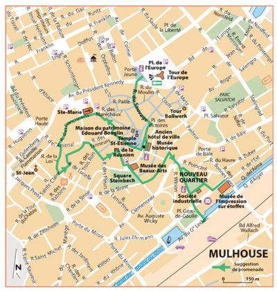 Carte Routiere Touristique Alsace - Mulhouse Preview 1