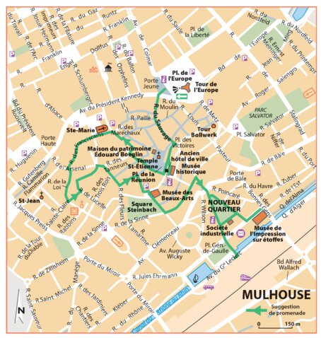 Carte Routiere Touristique Alsace - Mulhouse Preview 1
