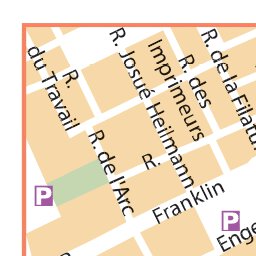 Carte Routiere Touristique Alsace - Mulhouse Preview 3