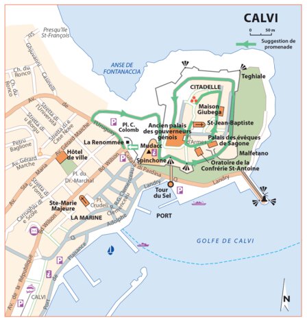 Carte Routiere Touristique Corse - Calvi Preview 1