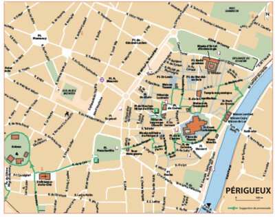 Carte Routiere Touristique Perigord - Périgueux Preview 1