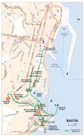 Carte Routiere Touristique Corse - Bastia Preview 1