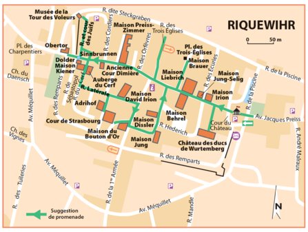 Carte Routiere Touristique Alsace - Riquewihr Preview 1