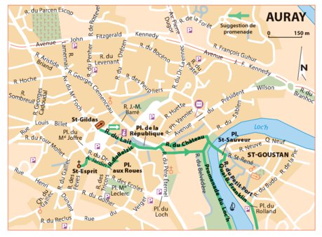 Carte Routiere Touristique Golfe Du Morbihan Et Sa Region - Auray Preview 1