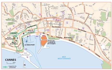 Carte Routiere Touristique Cote D'Azur - Cannes Preview 1