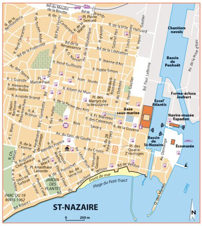 Carte Routiere Touristique Golfe Du Morbihan Et Sa Region - St-Nazaire Preview 1