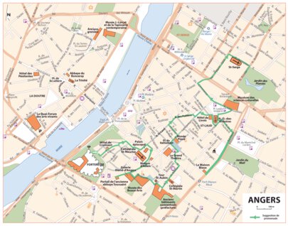 Carte Routiere Touristique Chateaux De La Loire - Angers Preview 1