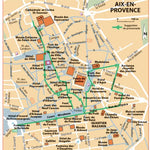Carte Routiere Touristique Provence - Aix-En-Provence Preview 1