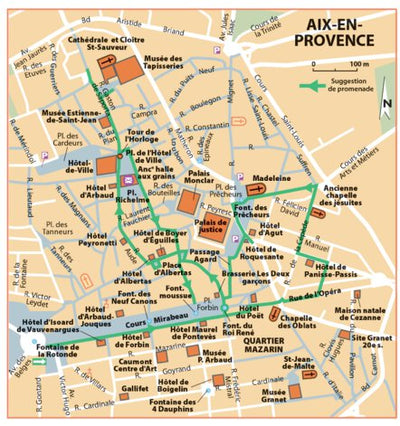 Carte Routiere Touristique Provence - Aix-En-Provence Preview 1