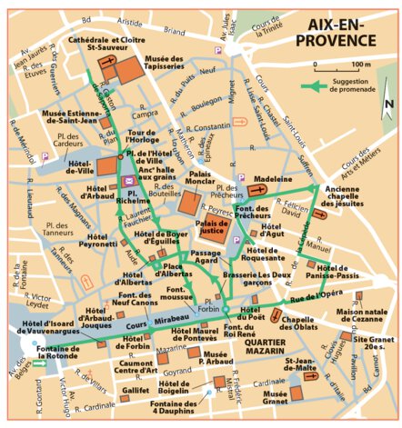 Carte Routiere Touristique Provence - Aix-En-Provence Preview 1