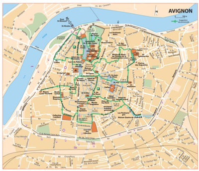 Carte Routiere Touristique Provence - Avignon Preview 1
