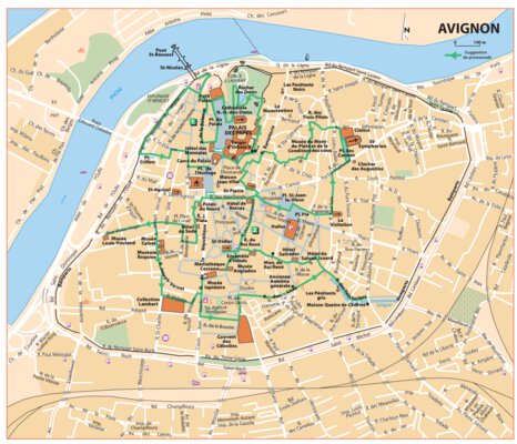 Carte Routiere Touristique Provence - Avignon Preview 1