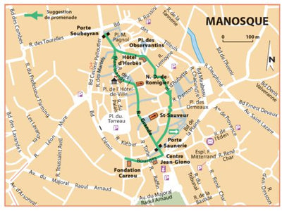 Carte Routiere Touristique Provence - Manosque Preview 1