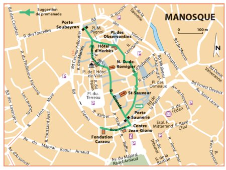 Carte Routiere Touristique Provence - Manosque Preview 1