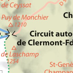 Carte Routiere Touristique Auvergne - Monts Dôme Preview 2