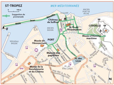 Carte Routiere Touristique Cote D'Azur - St-Tropez Preview 1