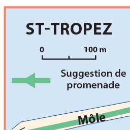 Carte Routiere Touristique Cote D'Azur - St-Tropez Preview 3