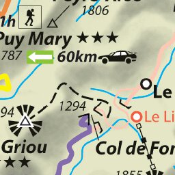 Carte Routiere Touristique Auvergne - Monts Du Cantal Preview 3