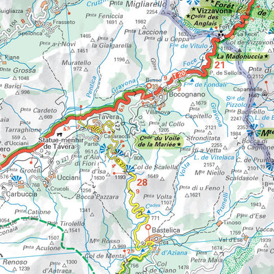 Carte Routiere Touristique Corse - Main Preview 2