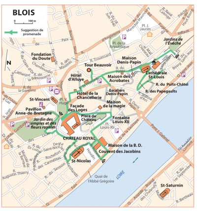 Carte Routiere Touristique Chateaux De La Loire - Blois Preview 1