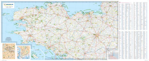 Carte Routiere Touristique Bretagne - Main Preview 1