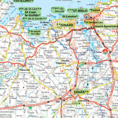 Carte Routiere Touristique Bretagne - Main Preview 3