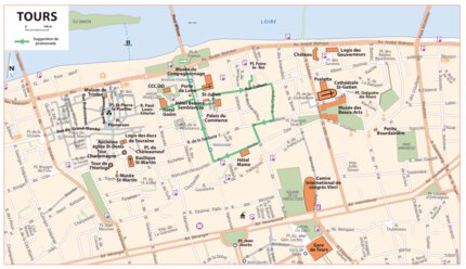 Carte Routiere Touristique Chateaux De La Loire - Tours Preview 1