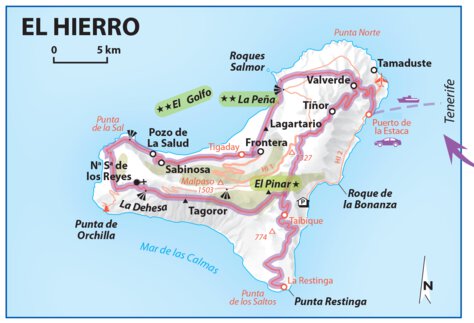 Carte Routiere Touristique Iles Canaries - El Hierro Preview 1