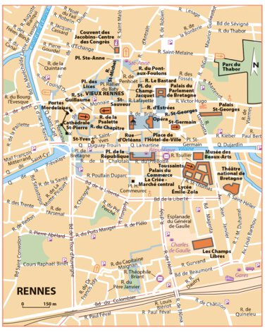 Carte Routiere Touristique Bretagne - Rennes Preview 1