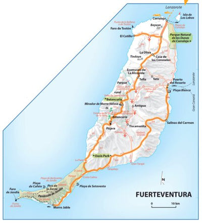 Carte Routiere Touristique Iles Canaries - Fuerteventura Preview 1
