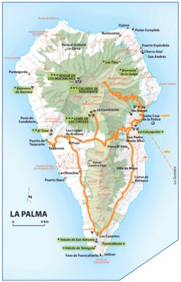Carte Routiere Touristique Iles Canaries - La Palma Preview 1