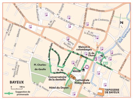 Carte Routiere Touristique Plages Du Debarquement - Presqu'Ile Du Cotentin - Bayeux Preview 1