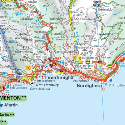 Carte Routiere Touristique Cote D'Azur - Main 2 Preview 2
