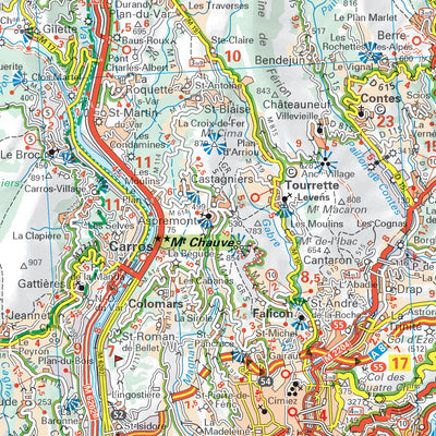 Carte Routiere Touristique Cote D'Azur - Main 2 Preview 3