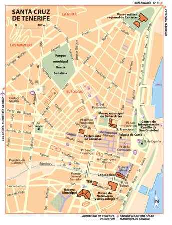 Carte Routiere Touristique Iles Canaries - Santa Cruz De Tenerife Preview 1