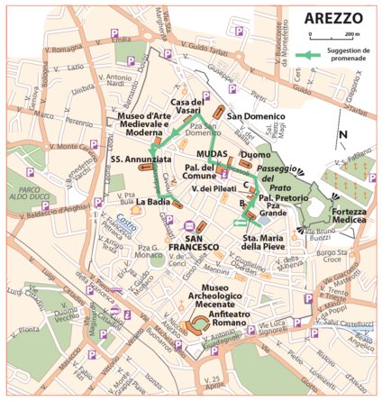 Carte Routiere Touristique Toscane - Arezzo Preview 1