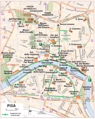 Carte Routiere Touristique Toscane - Pisa Preview 1