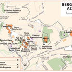 Carte Routiere Touristiques Lacs Italiens - Milan - Bergamo Alta Preview 1