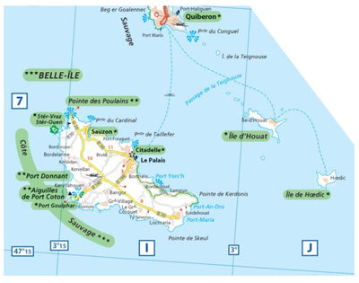 Carte Routiere Touristique Bretagne - Belle-Île Preview 1
